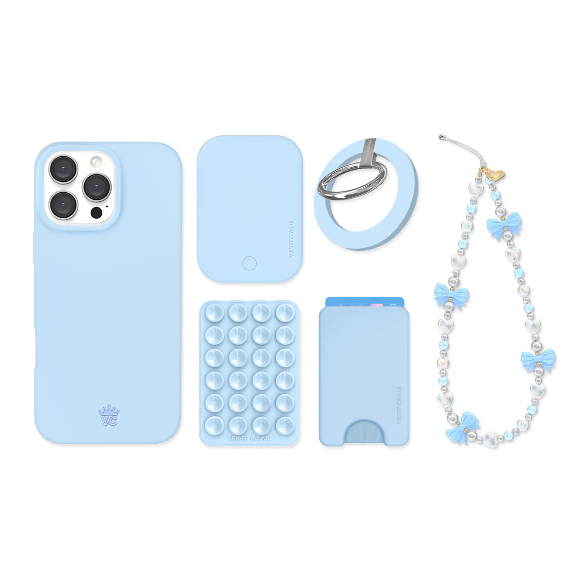 Cotton Candy Blue iPhone Bundle Set - Image 16
