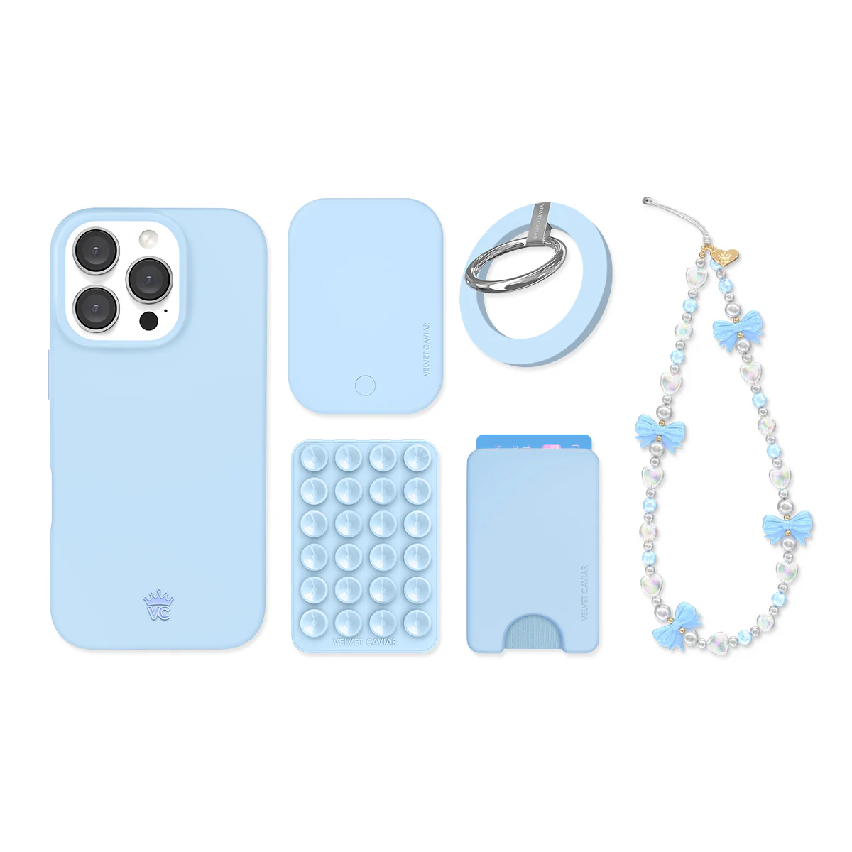 Cotton Candy Blue iPhone Bundle Set - Image 17