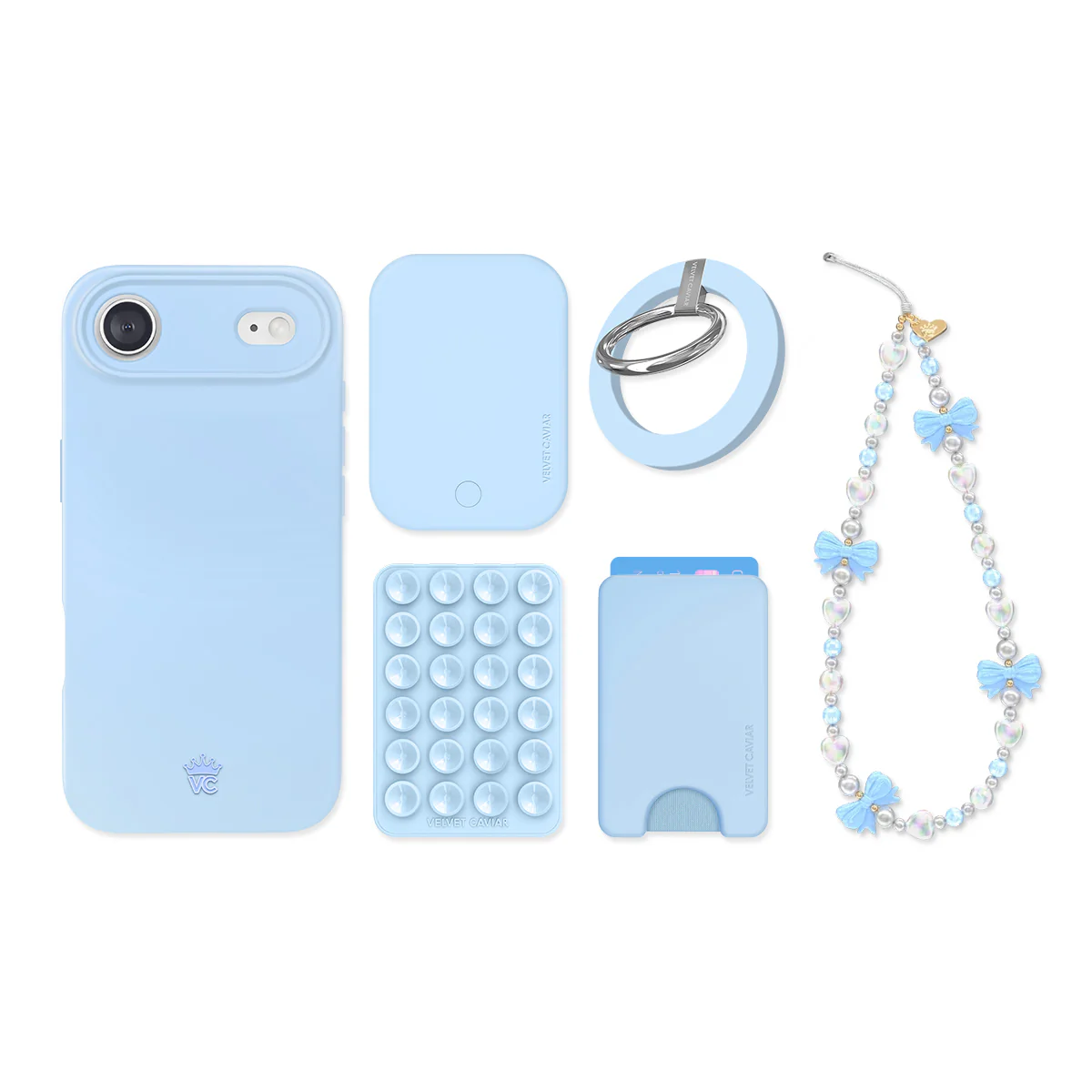 Cotton Candy Blue iPhone Bundle Set - Image 19