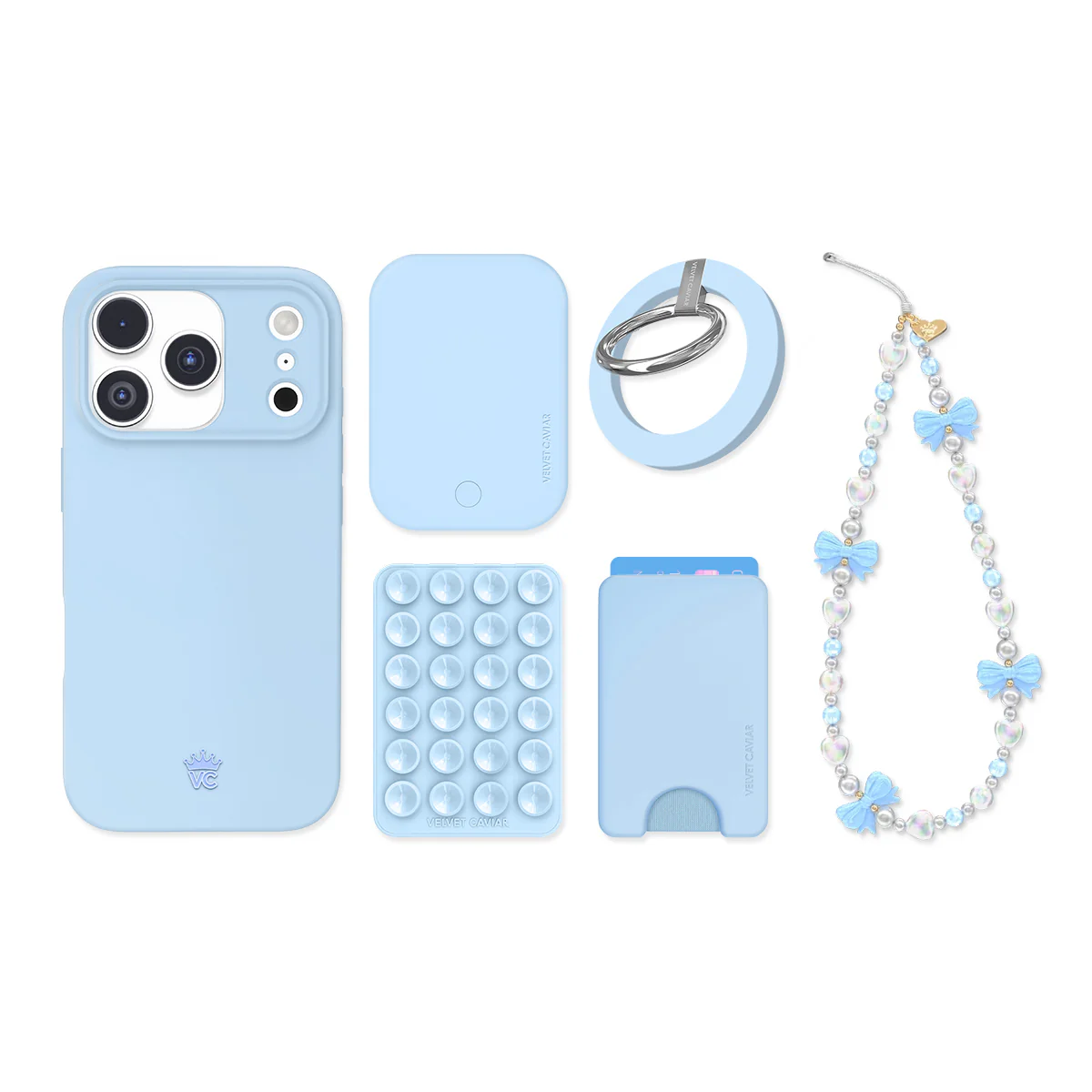 Cotton Candy Blue iPhone Bundle Set - Image 20