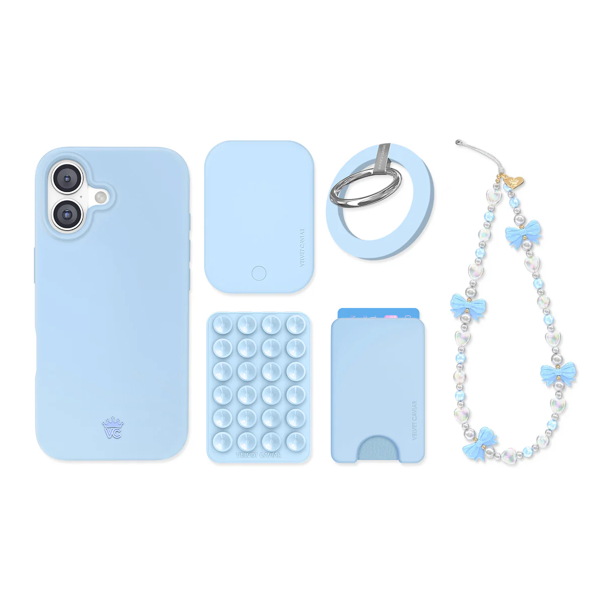 Cotton Candy Blue iPhone Bundle Set - Image 21