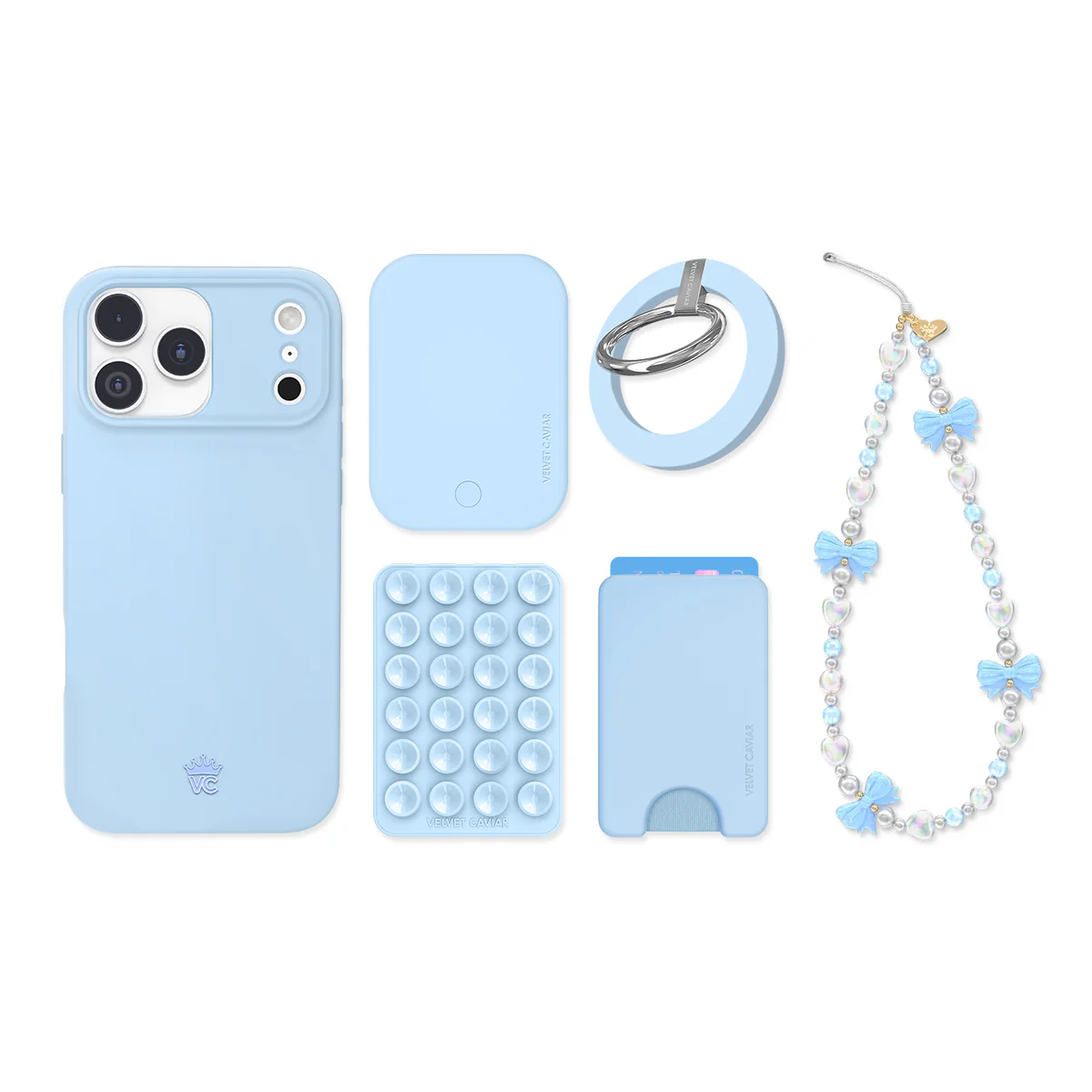 Cotton Candy Blue iPhone Bundle Set - Image 22