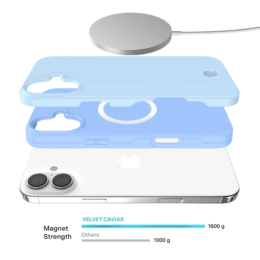 Cotton Candy Blue iPhone Case - Image 3