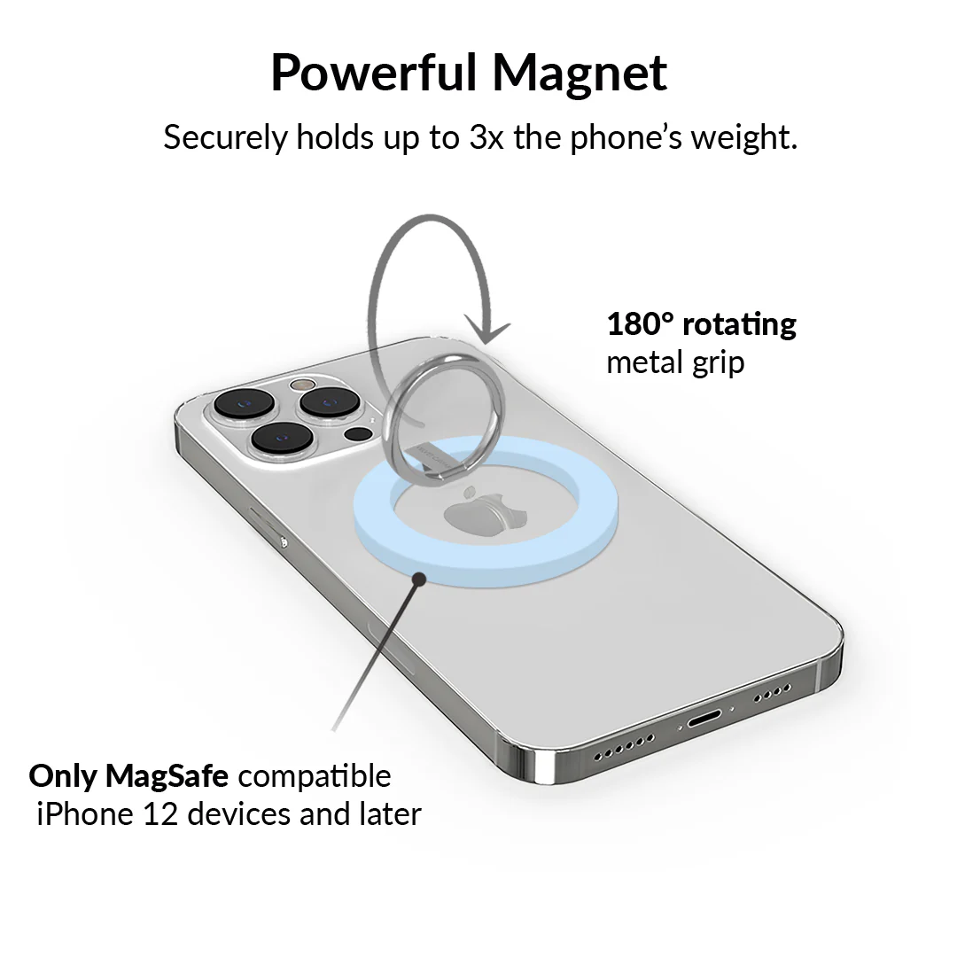 Cotton Candy Blue MagSafe Grip Ring - Image 3