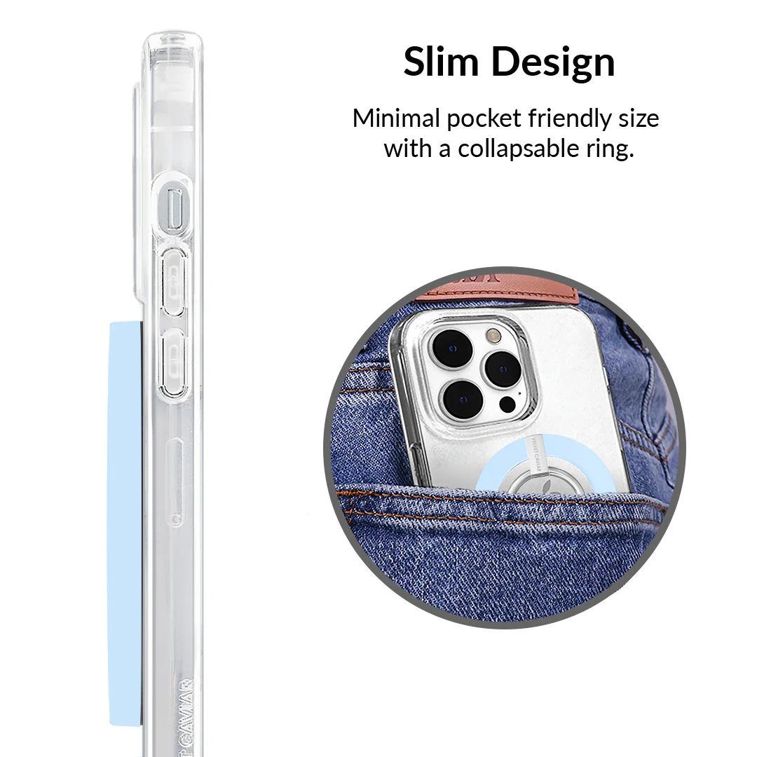 Cotton Candy Blue MagSafe Grip Ring - Image 5