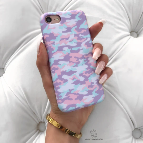 Cotton Candy Camo iPhone Case - Image 26
