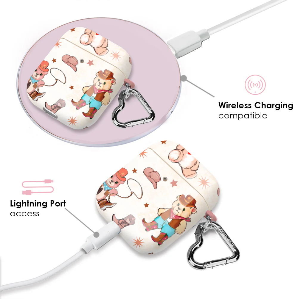 Cowboy Teddy AirPod Case - Image 4
