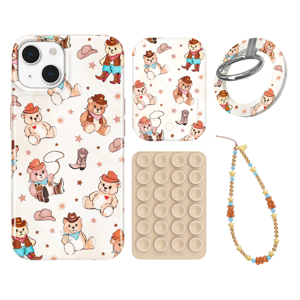 Cowboy Teddy iPhone Bundle Set - Grip - Image 12