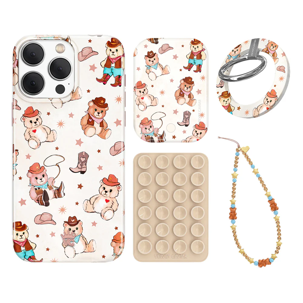 Cowboy Teddy iPhone Bundle Set - Grip - Image 14