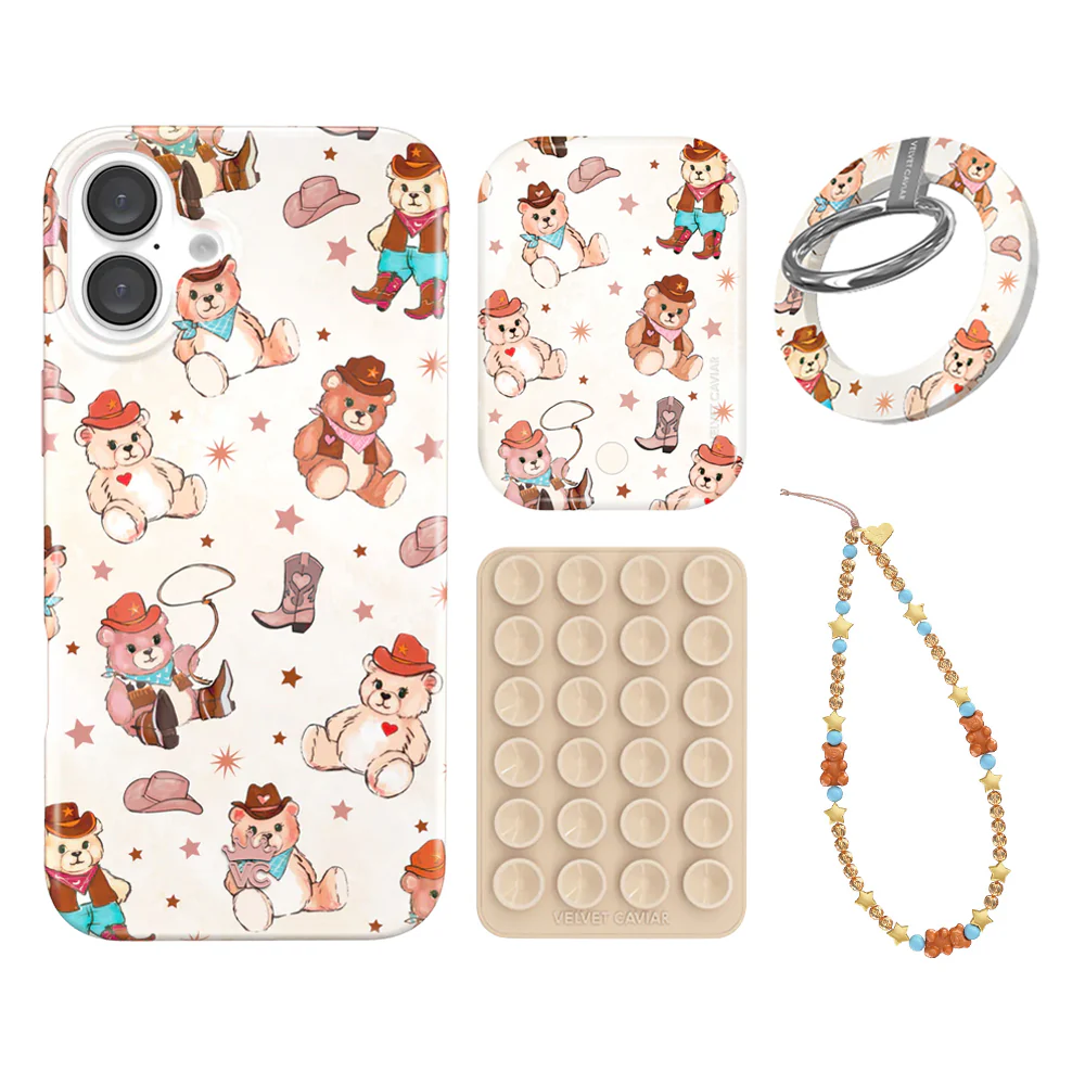 Cowboy Teddy iPhone Bundle Set - Grip - Image 17