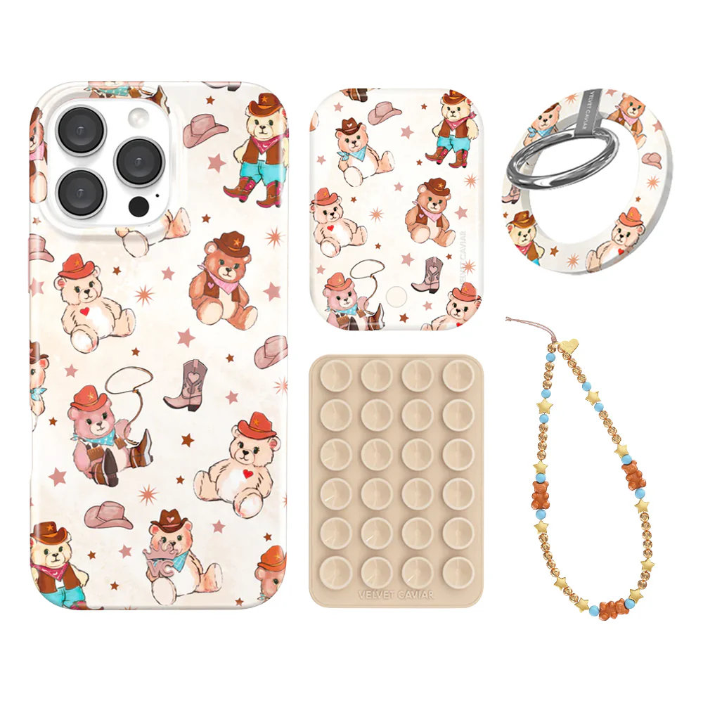 Cowboy Teddy iPhone Bundle Set - Grip - Image 18