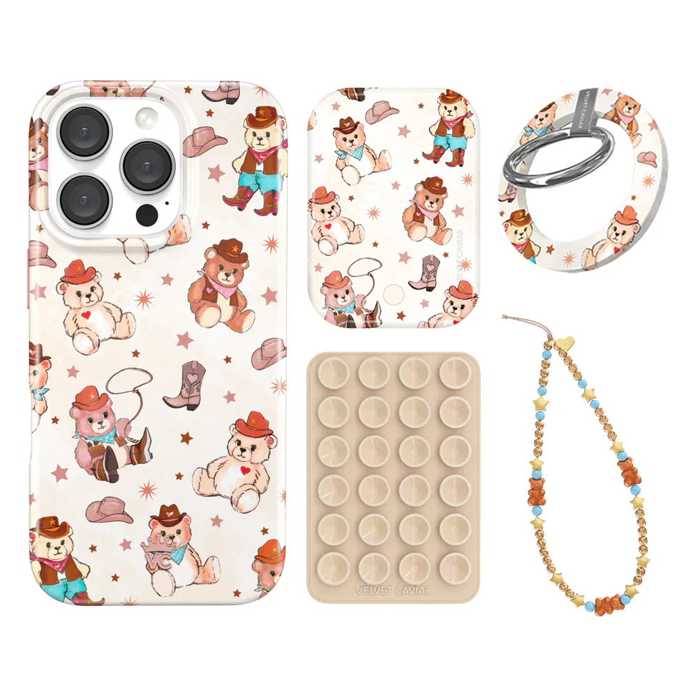 Cowboy Teddy iPhone Bundle Set - Grip - Image 19