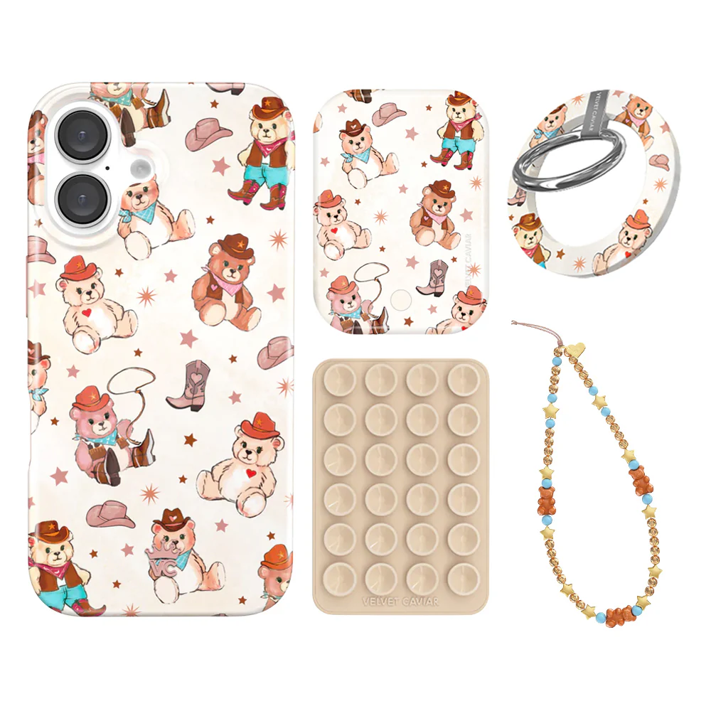 Cowboy Teddy iPhone Bundle Set - Grip - Image 20