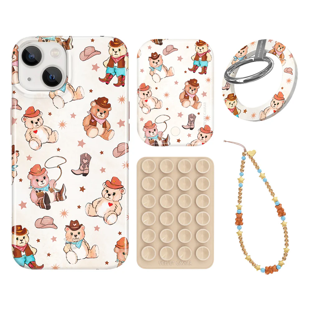 Cowboy Teddy iPhone Bundle Set - Grip - Image 5