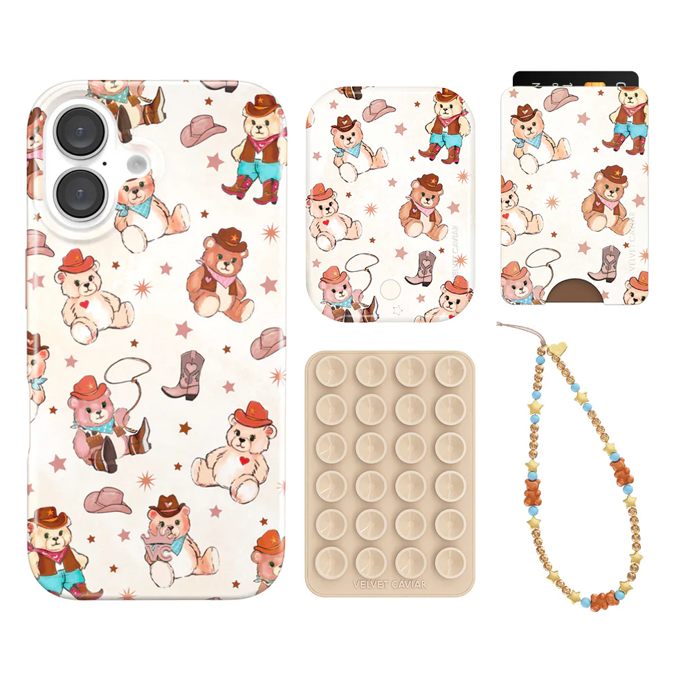 Cowboy Teddy iPhone Bundle Set - Wallet - Image 20