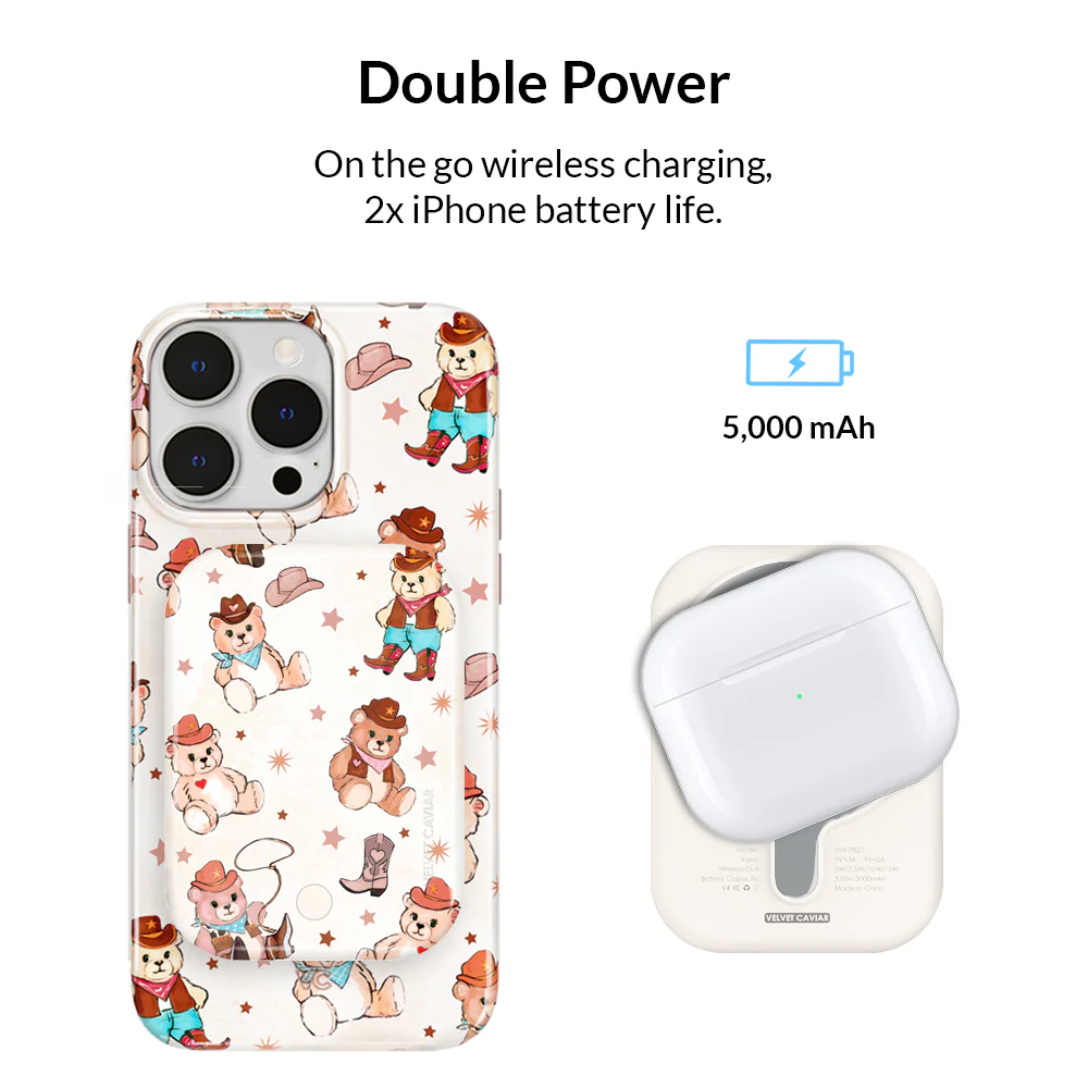 Cowboy Teddy MagSafe Battery Power Pack - Image 3
