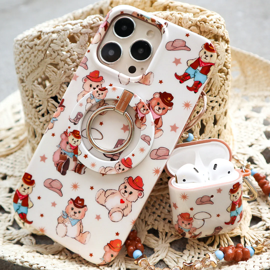 Cowboy Teddy MagSafe Grip Ring - Image 2