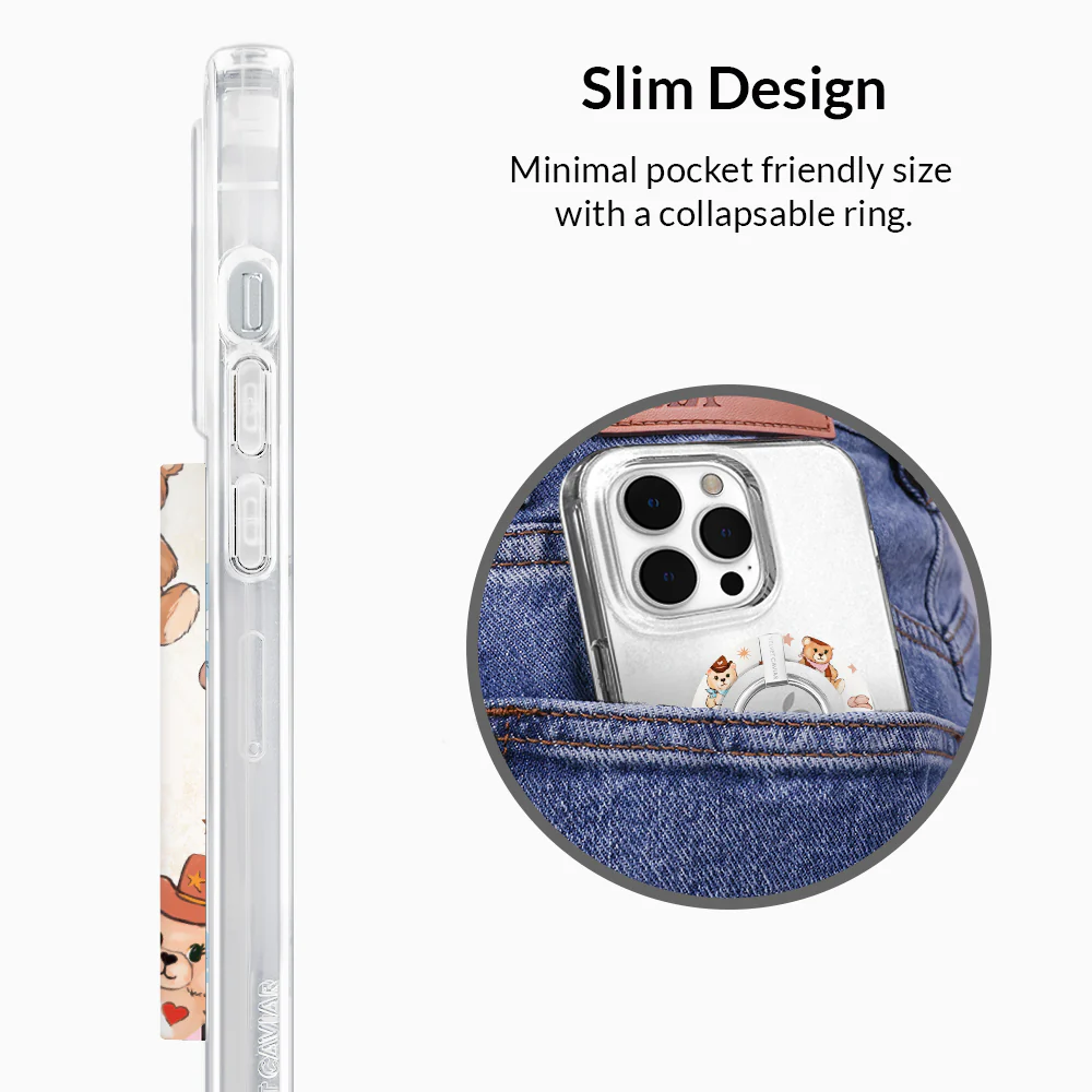 Cowboy Teddy MagSafe Grip Ring - Image 5
