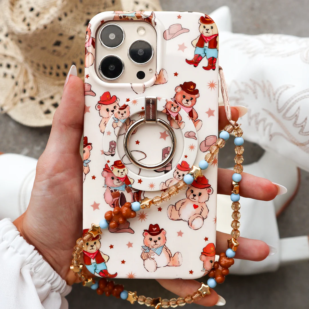 Cowboy Teddy Phone Charm - Image 2