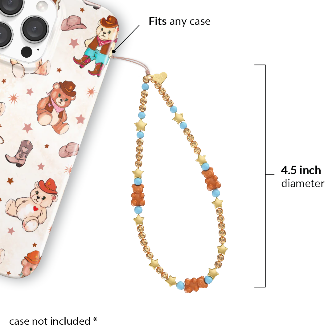 Cowboy Teddy Phone Charm - Image 3