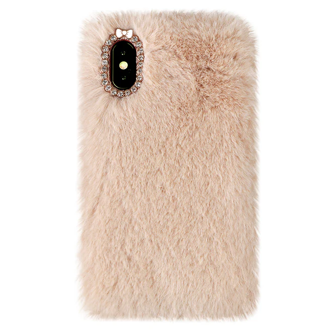 Beige Faux Fur iPhone Case - Image 21