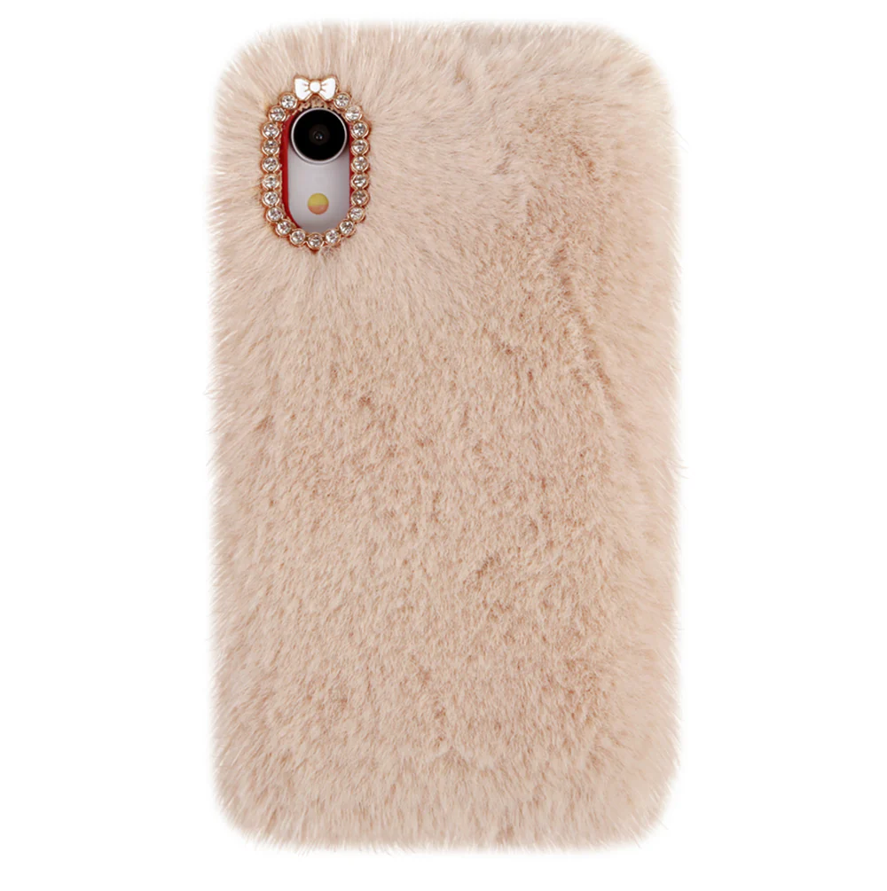 Beige Faux Fur iPhone Case - Image 41