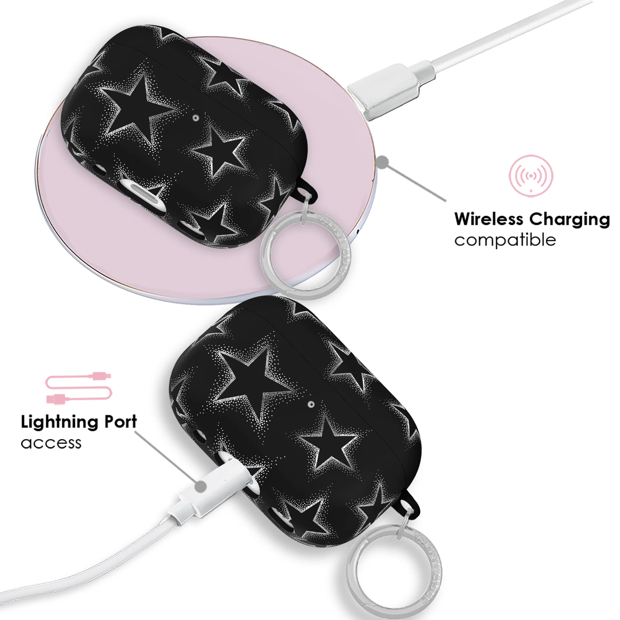 Chrome Stars AirPod Case - Image 10