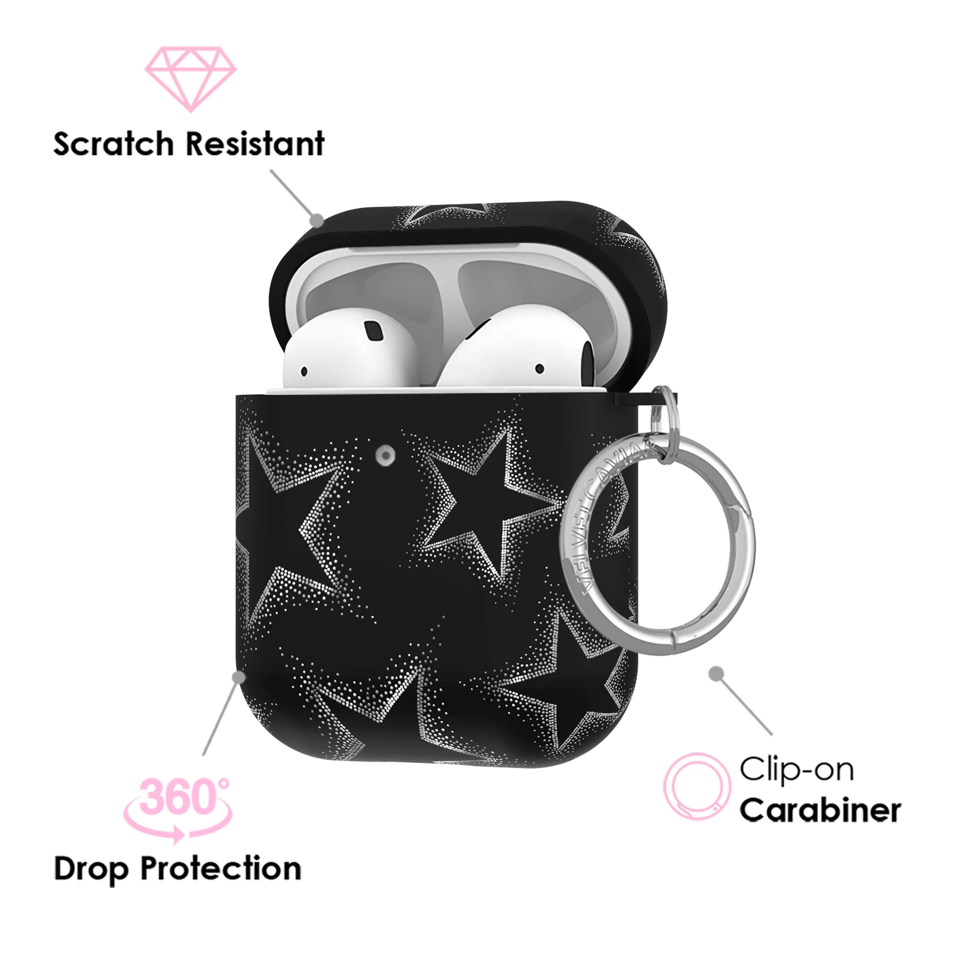 Chrome Stars AirPod Case - Image 3