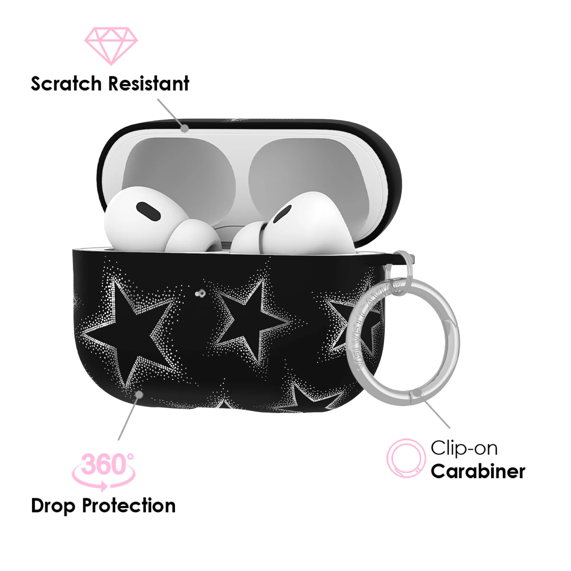 Chrome Stars AirPod Case - Image 9