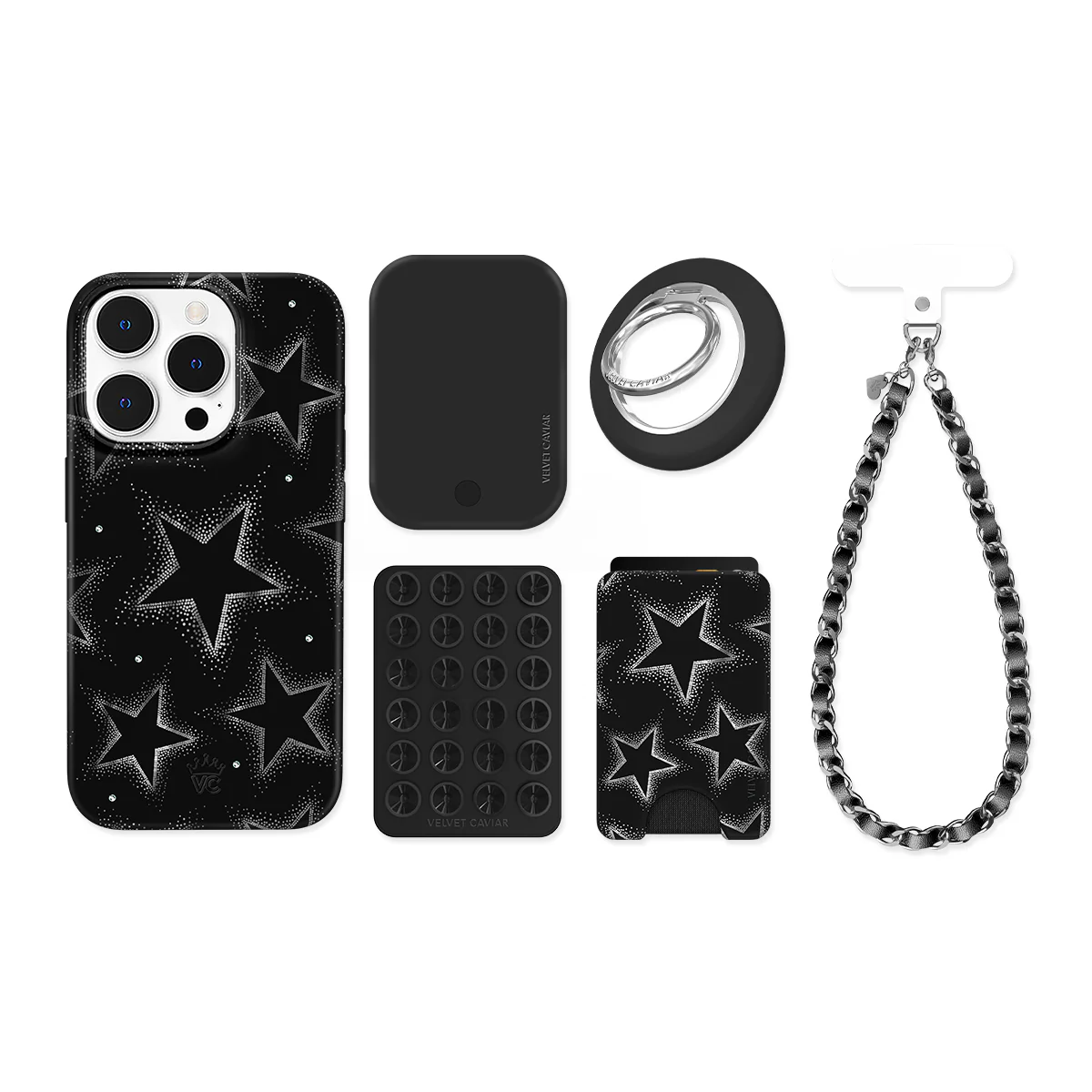 Crystal Chrome Stars iPhone Bundle Set - Image 15