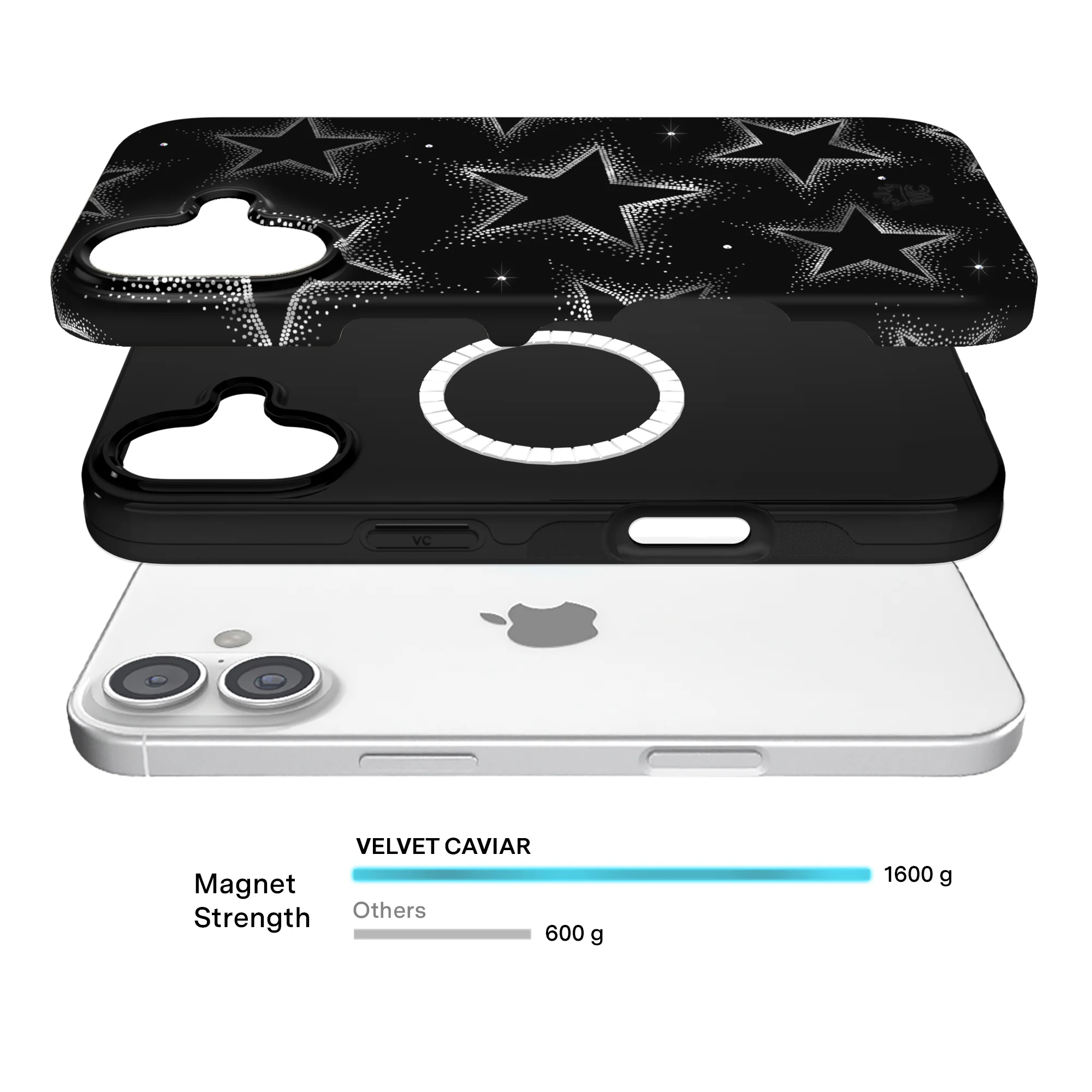 Crystal Chrome Stars iPhone Case - Image 10