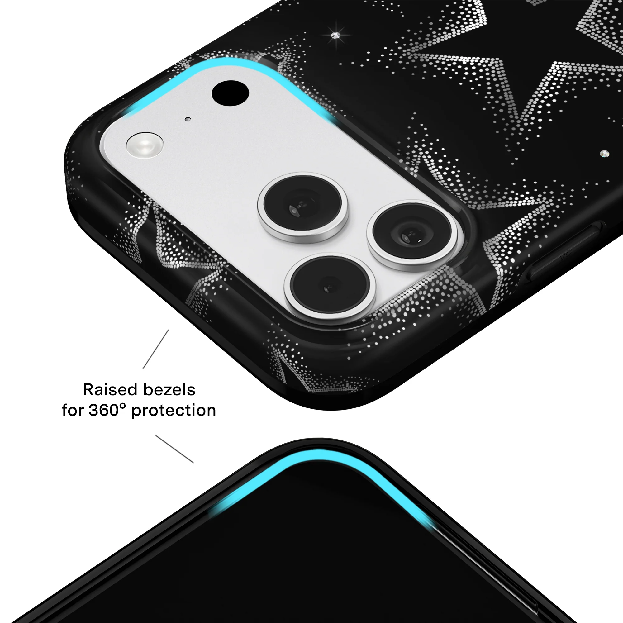 Crystal Chrome Stars iPhone Case - Image 14