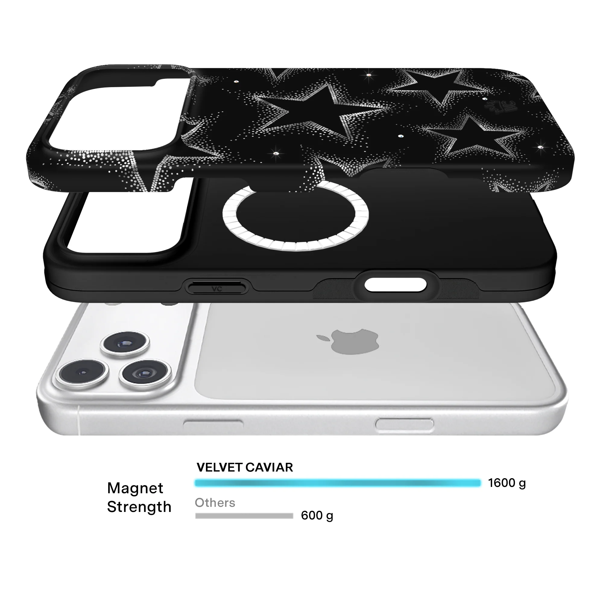 Crystal Chrome Stars iPhone Case - Image 20