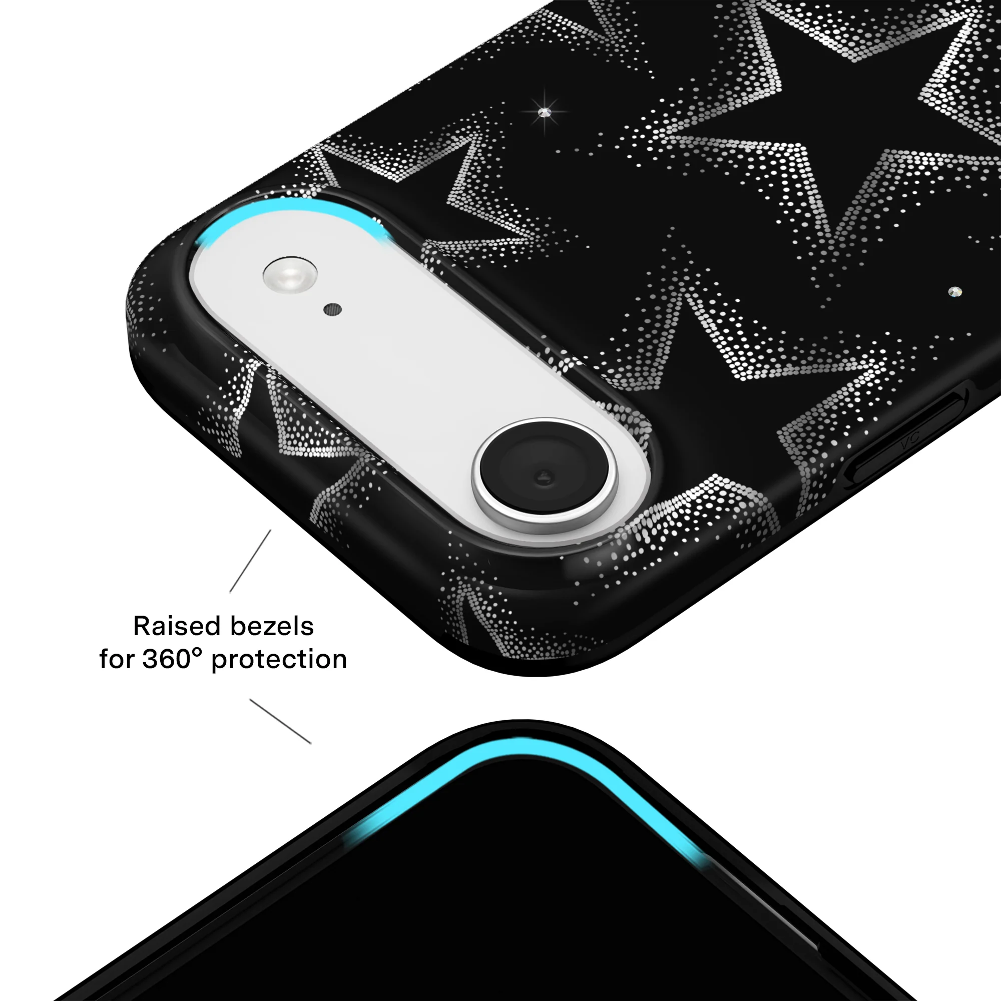 Crystal Chrome Stars iPhone Case - Image 4