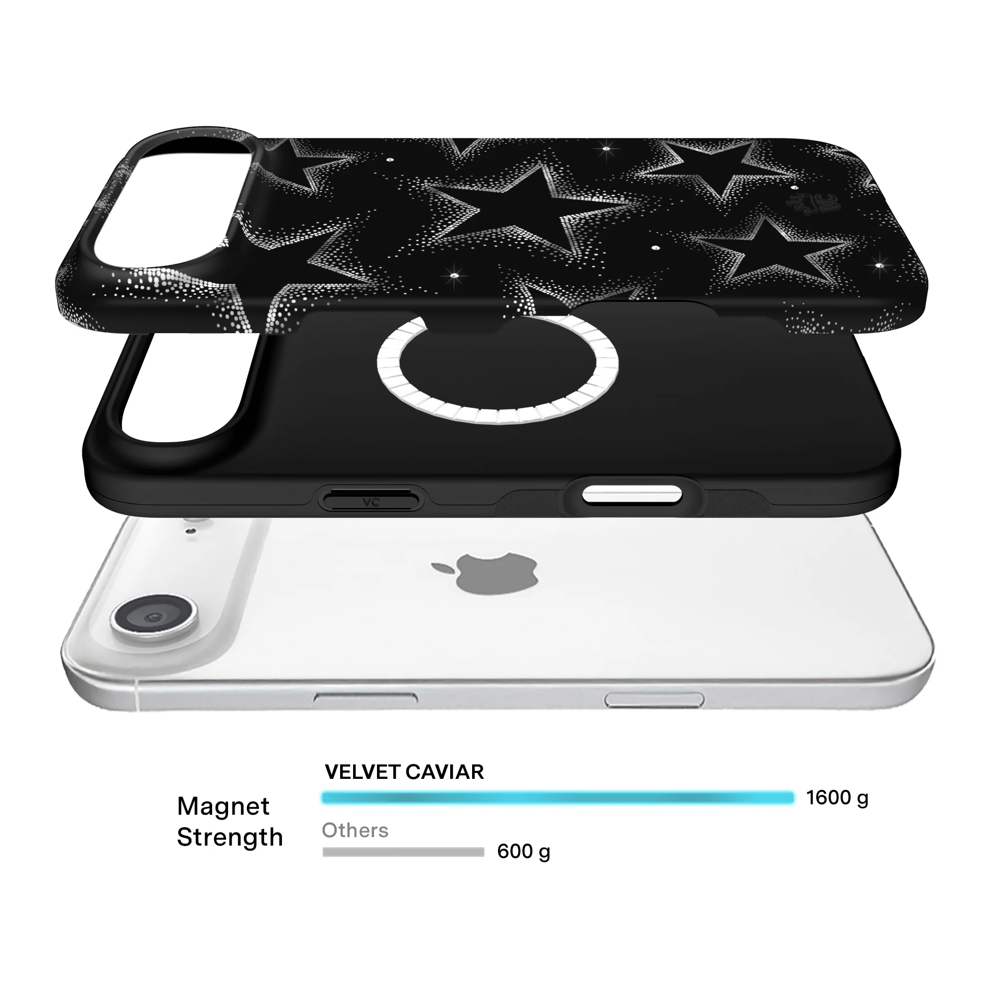 Crystal Chrome Stars iPhone Case - Image 5