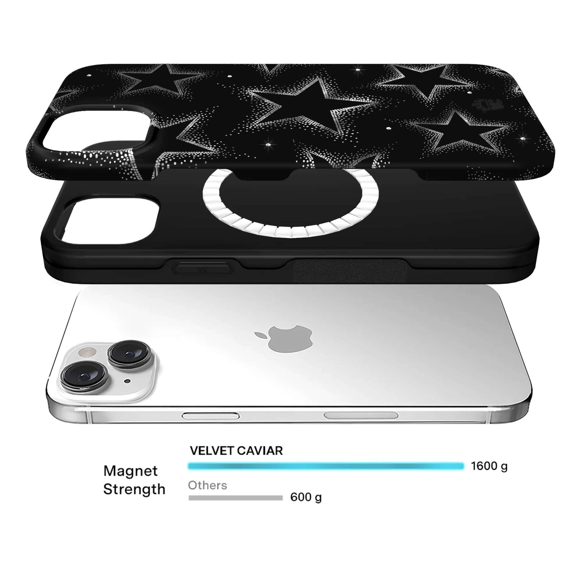 Crystal Chrome Stars iPhone Case - Image 50