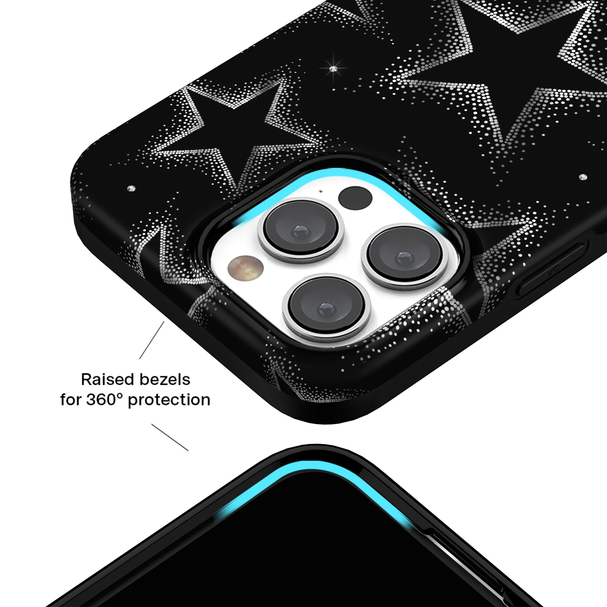 Crystal Chrome Stars iPhone Case - Image 59