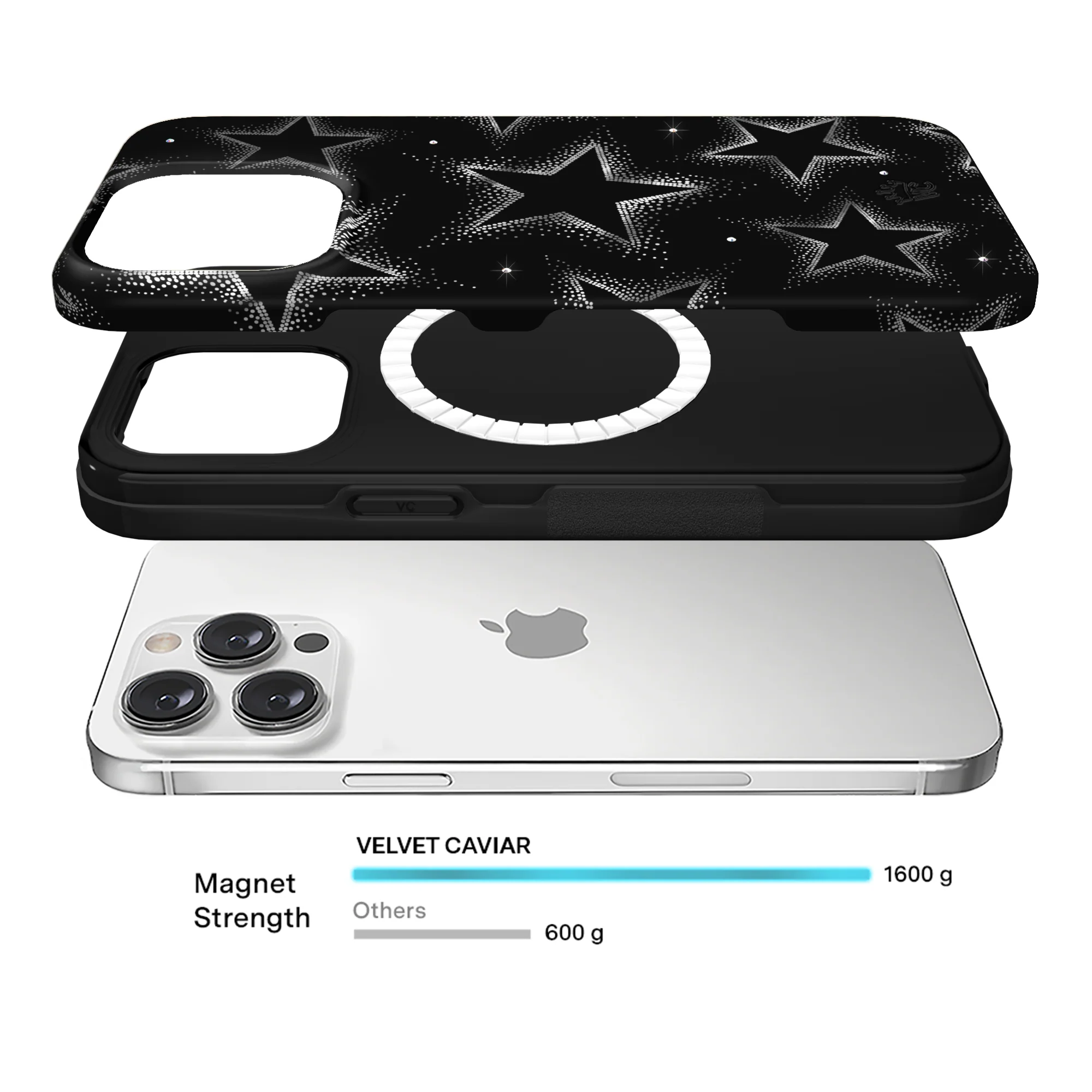 Crystal Chrome Stars iPhone Case - Image 80