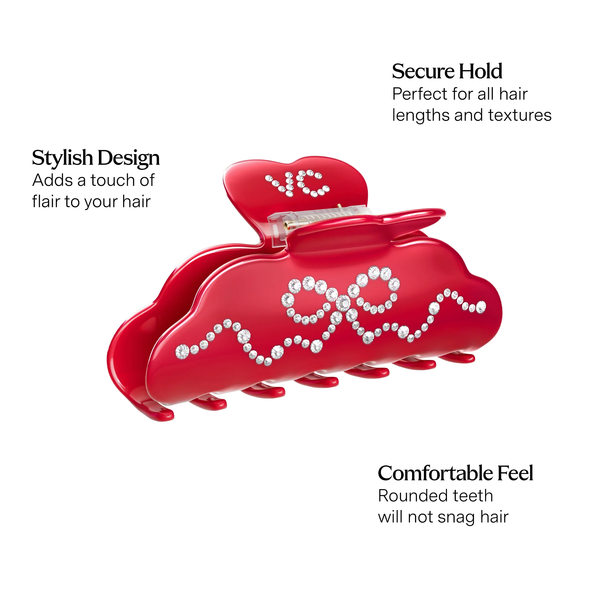Crystal & Polkadot Hair Clip Bundle - Image 3