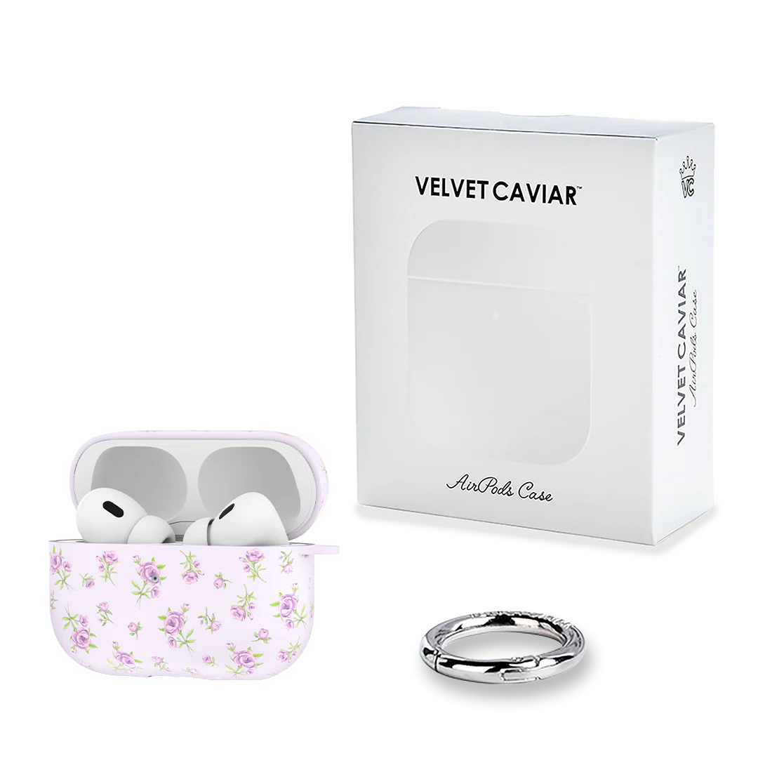 Dainty Lilac Floral AirPod Case - Image 10