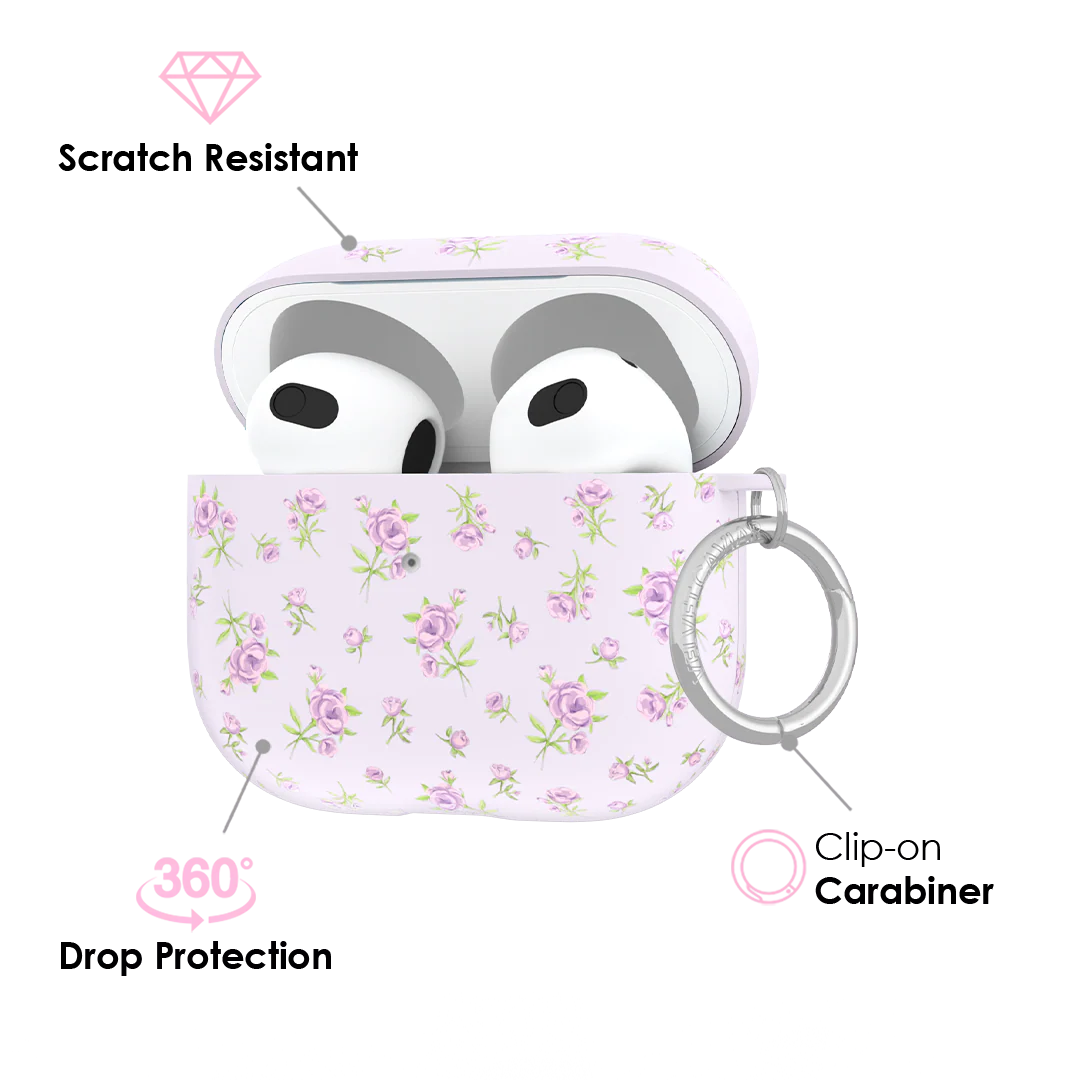Dainty Lilac Floral AirPod Case - Image 13