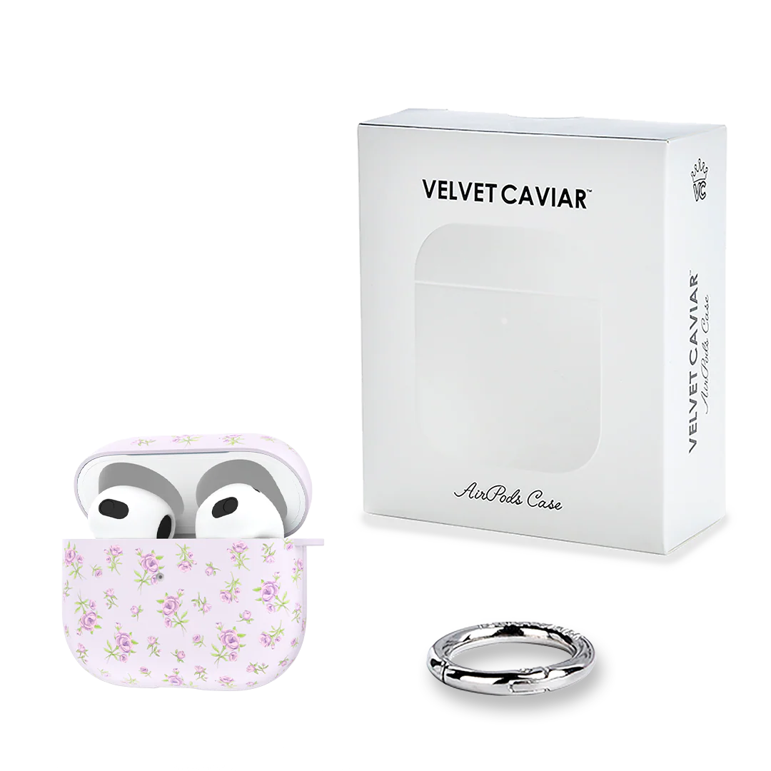 Dainty Lilac Floral AirPod Case - Image 15