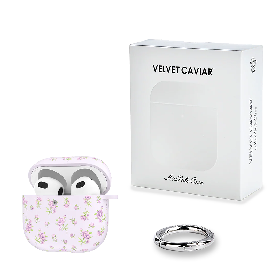 Dainty Lilac Floral AirPod Case - Image 20