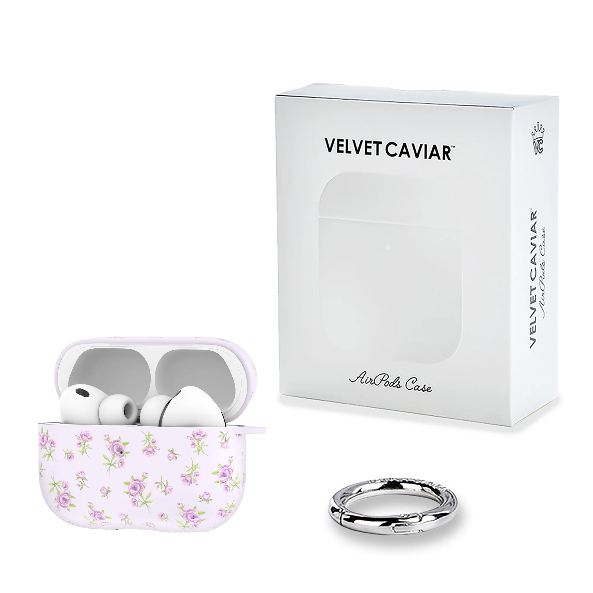 Dainty Lilac Floral AirPod Case - Image 25