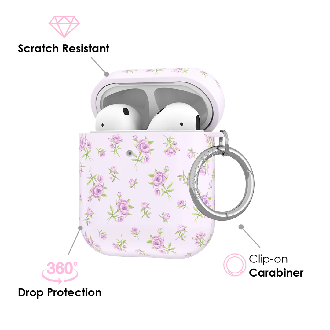 Dainty Lilac Floral AirPod Case - Image 3