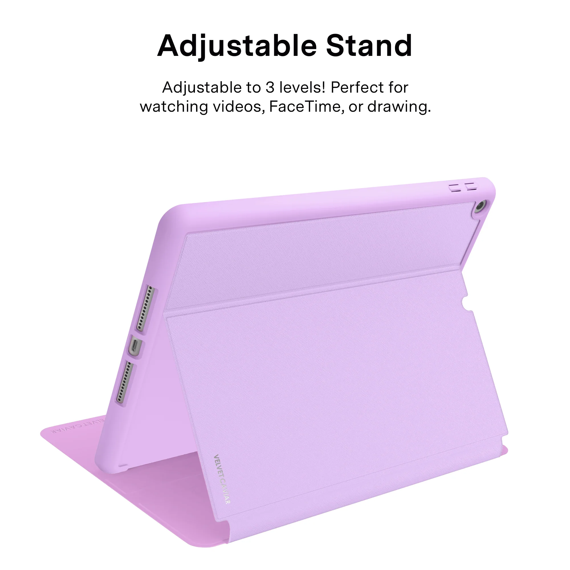 Dainty Lilac Floral iPad Case - Image 2