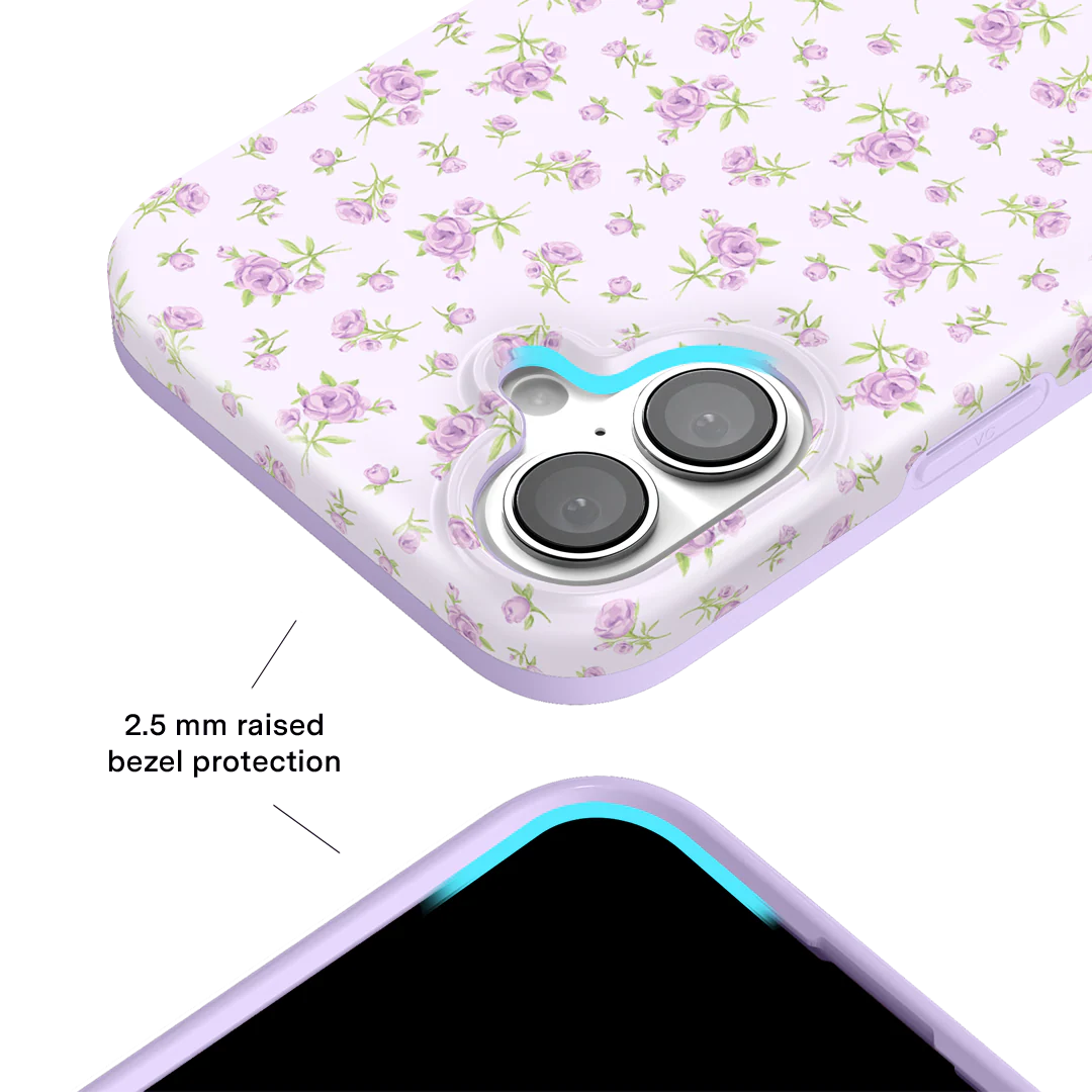 Dainty Lilac Floral iPhone Case - Image 2