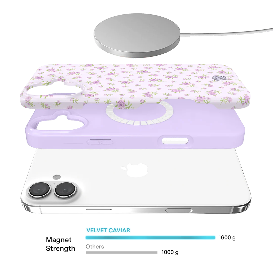 Dainty Lilac Floral iPhone Case - Image 3