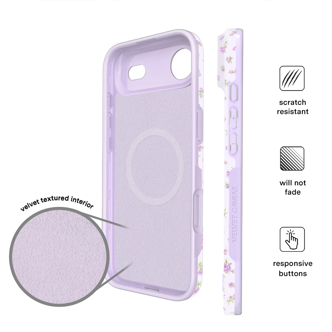 Dainty Lilac Floral iPhone Case - Image 80