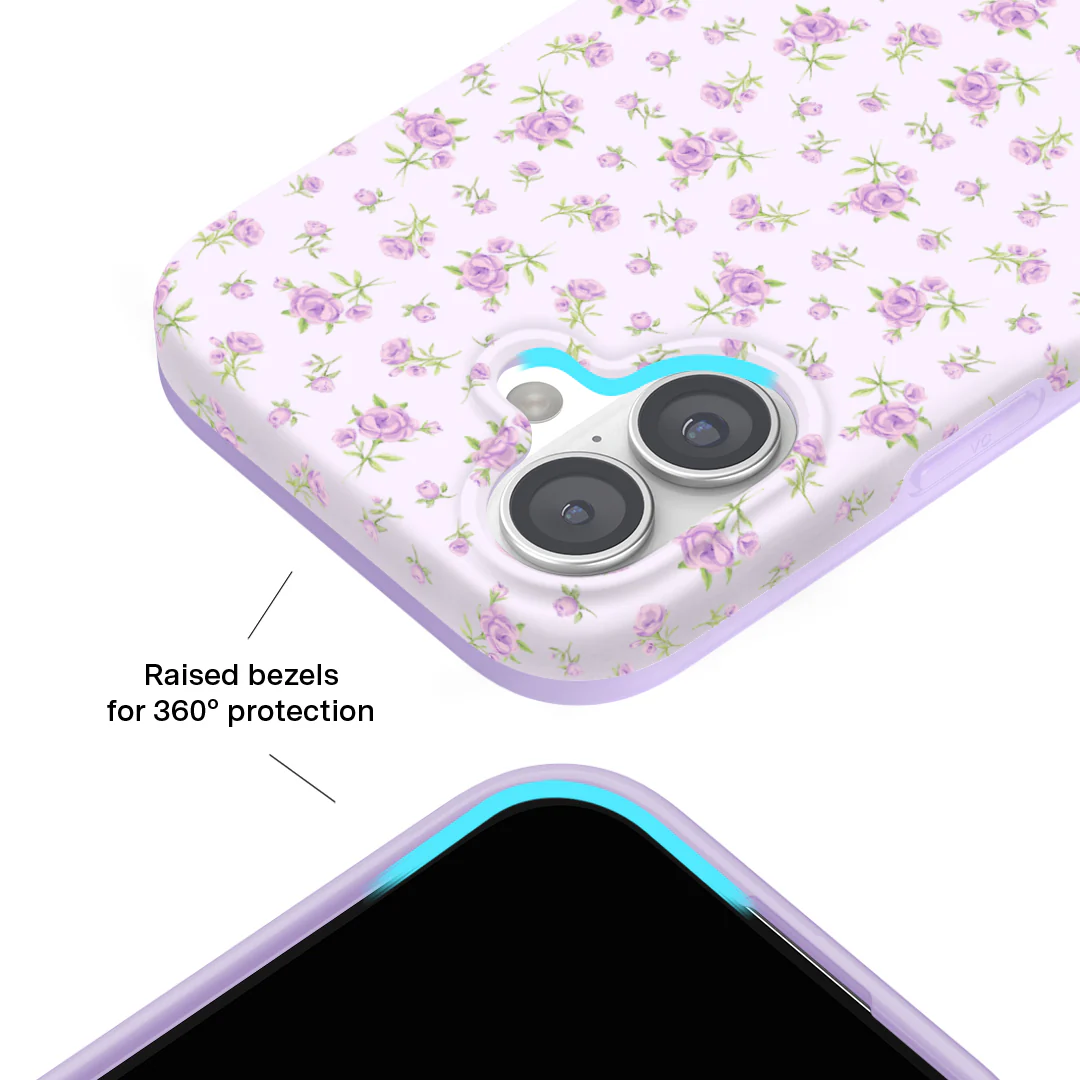 Dainty Lilac Floral iPhone Case - Image 88